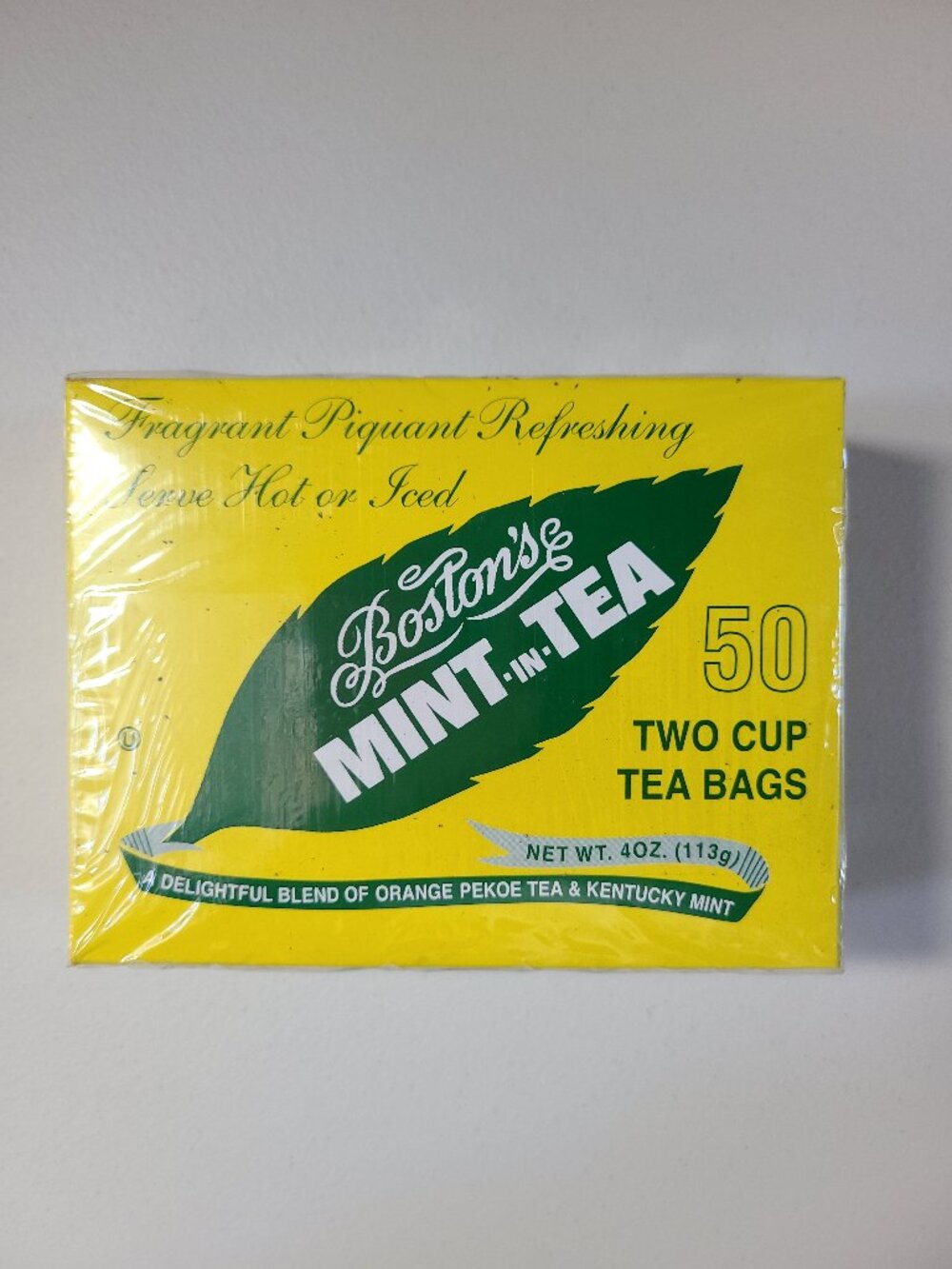 Boston's Mint in Tea Bags